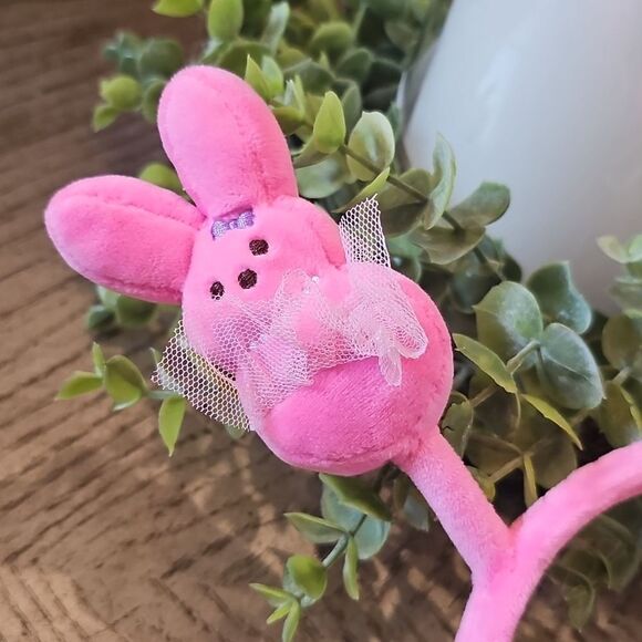 Ballerina peeps bunny headband girls Easter Plush - Picture 2 of 5